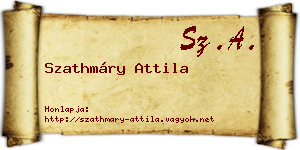 Szathmáry Attila névjegykártya