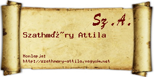 Szathmáry Attila névjegykártya